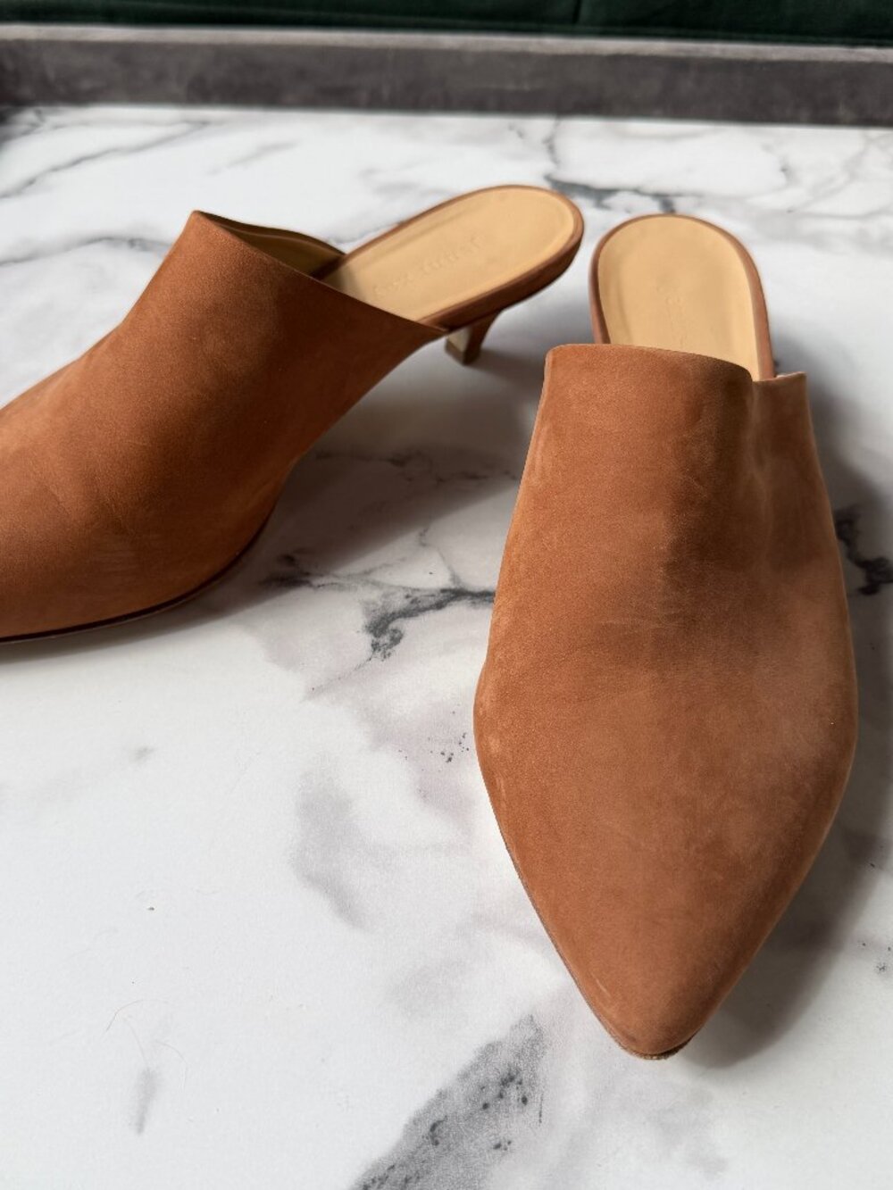 Jenni Kayne Walnut Oiled Leather Mules Size 41 - Picture 6 of 12